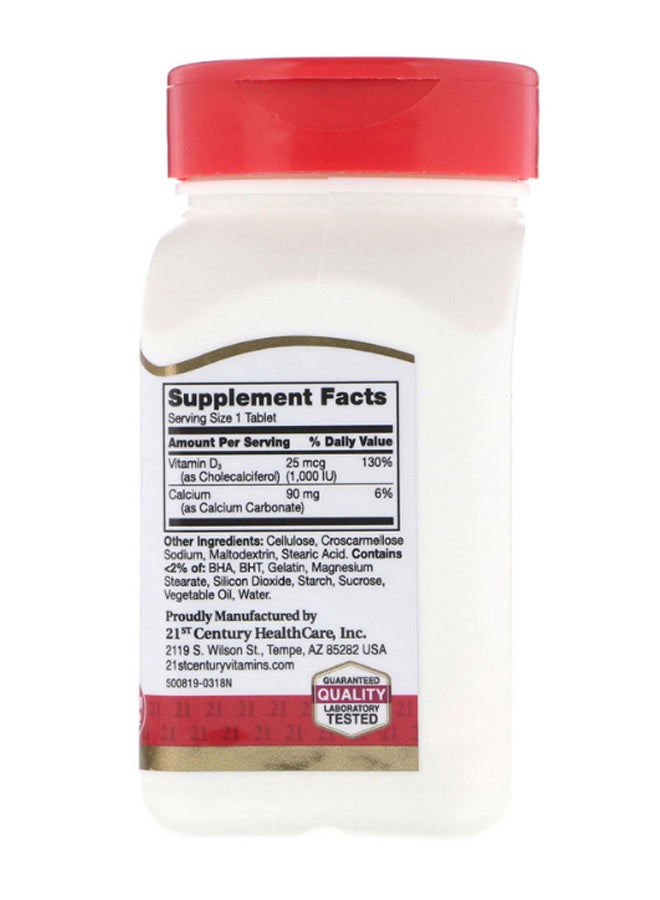 21st Century Vitamin D3 Strong Bone And Immune Support Supplement - 300 Tablets - Image 2